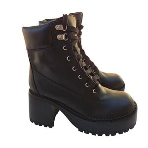 Current Mood Take A Hike Chunky Boots